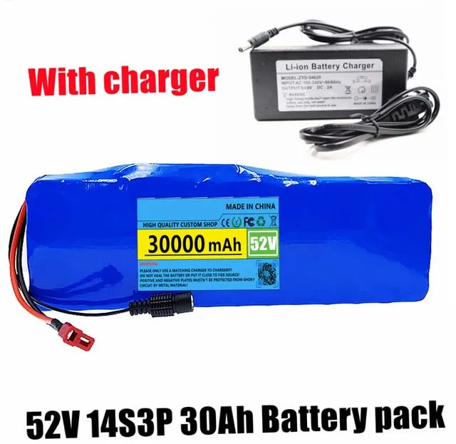 Литиевый аккумулятор для балансирующих автомобилей, электрических велосипедов, скутеров, Трехколесных велосипедов, зарядное устройство, 52 в 14S3P 30 Ач 30000 мАч 18650 1000 Вт
Литиевый аккумулятор для балансирующих автомобилей, электрических велосипедов, скутеров, Трехколесных велосипедов, зарядное устройство, 52 в 14S3P 30 Ач 30000 мАч 18650 1000 Вт