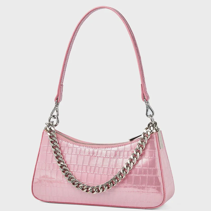Luxury Brand Women's Bag Crocodile Weave Metal Chain Armpit Bag genuine leather Design Fashion Versatile Portable Shoulder Bag
Luxury Brand Women's Bag Crocodile Weave Metal Chain Armpit Bag genuine leather Design Fashion Versatile Portable Shoulder Bag