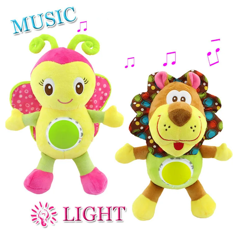 30cm Baby Stuffed Plush Toy Light Electronic Musical Animal with Flashing light Super Soft Plush Music lion Bee model Gift Doll
30cm Baby Stuffed Plush Toy Light Electronic Musical Animal with Flashing light Super Soft Plush Music lion Bee model Gift Doll