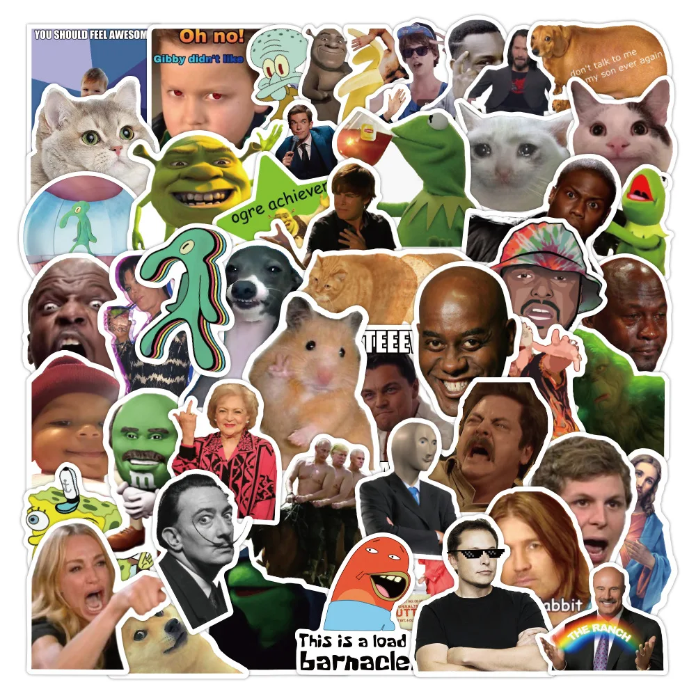 10/30/50/100Pcs Funny Meme Graffiti Stickers Kids Toys Laptop Fridge Phone Car Motorcycle Guitar DIY Waterproof Sticker Decals
10/30/50/100Pcs Funny Meme Graffiti Stickers Kids Toys Laptop Fridge Phone Car Motorcycle Guitar DIY Waterproof Sticker Decals