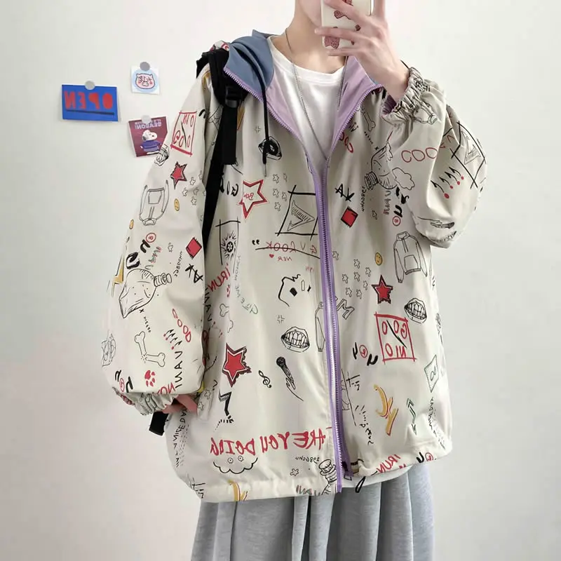 2022 Graffiti Devil Poster Print Zipper Hooded Cotton Padded Jackets Streetwear Men Women Coats Harajuku Casual Tops
2022 Graffiti Devil Poster Print Zipper Hooded Cotton Padded Jackets Streetwear Men Women Coats Harajuku Casual Tops