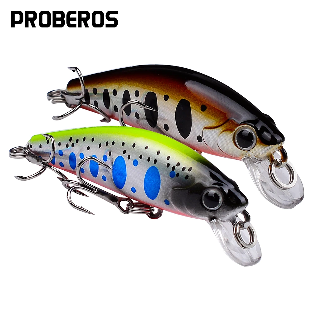 PROBEROS Mini Minnow Wobbler Fishing Bait 5.6cm-6.8g Artificial Noisy Lure Hard Swimbait Sinking Jerkbait Bass Fishing Tackle
PROBEROS Mini Minnow Wobbler Fishing Bait 5.6cm-6.8g Artificial Noisy Lure Hard Swimbait Sinking Jerkbait Bass Fishing Tackle