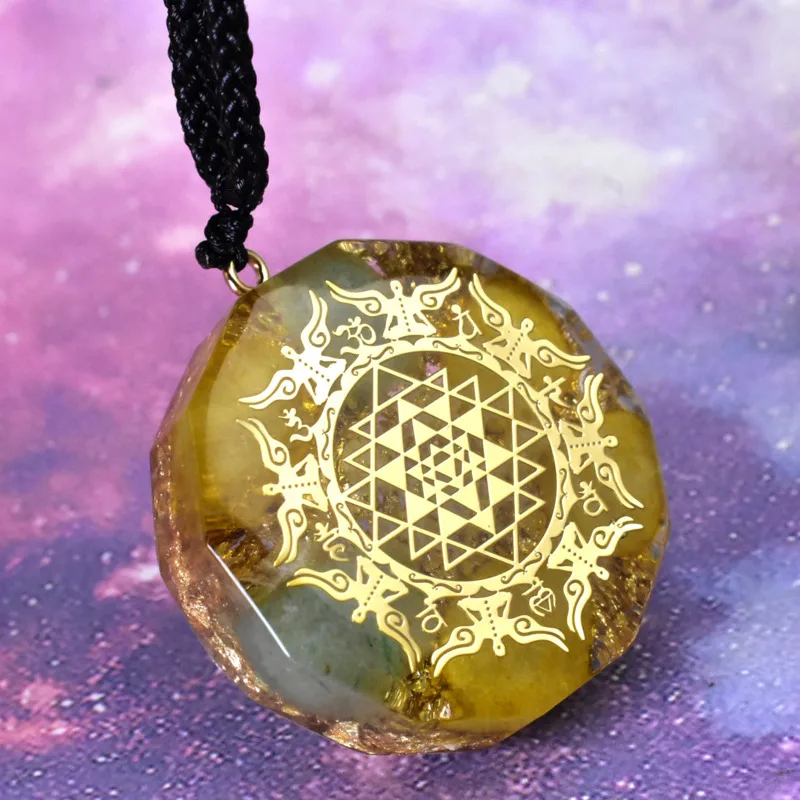 Natural Yellow Agate Flower Of Life Orgonite Pendant For Reiki Healing Meditation Yoga Orgone Necklace Pendant
Natural Yellow Agate Flower Of Life Orgonite Pendant For Reiki Healing Meditation Yoga Orgone Necklace Pendant