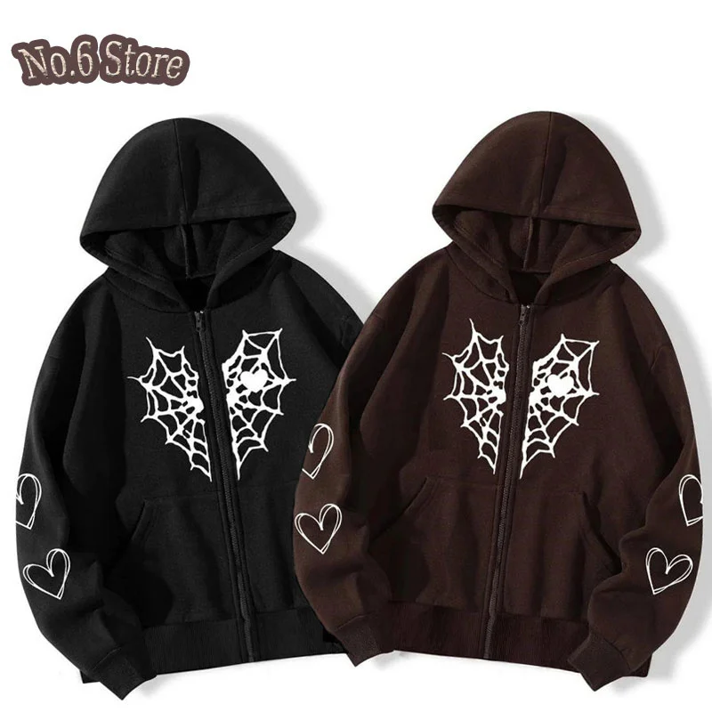 Женский костюм с длинным рукавом, принтом сердечек и молнией 
Женский костюм с длинным рукавом, принтом сердечек и молнией