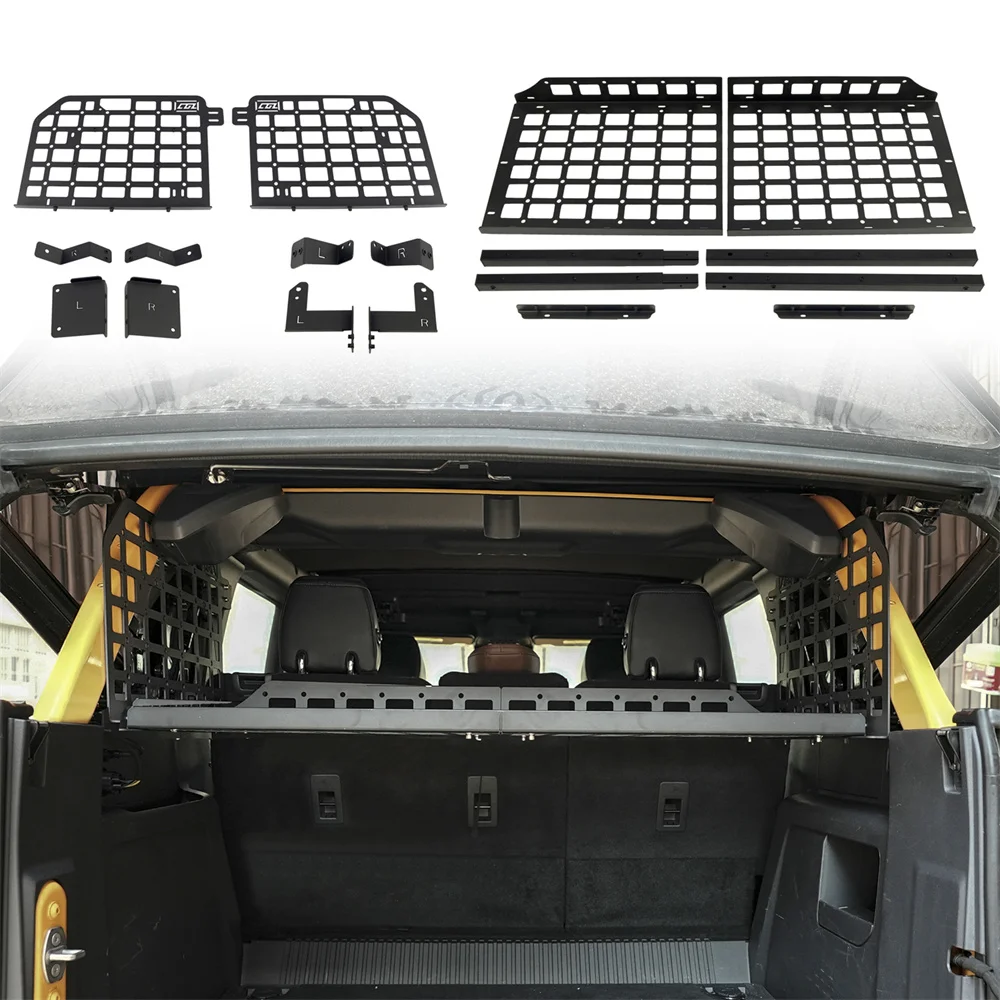 for Ford Bronco 4 Door SUV 2021 2022 2023 Modular Storage Panel Shelf Modification Storage Panel Rear Trunk Debris Rack Storage
for Ford Bronco 4 Door SUV 2021 2022 2023 Modular Storage Panel Shelf Modification Storage Panel Rear Trunk Debris Rack Storage