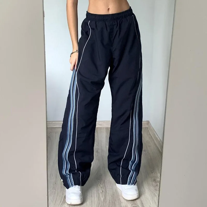 Blue Striped Design Patchwork Pants 2023 Spring Women Fashion Elastic High Waist Baggy Wide Leg Trousers Woman Casual Sweatpants
Blue Striped Design Patchwork Pants 2023 Spring Women Fashion Elastic High Waist Baggy Wide Leg Trousers Woman Casual Sweatpants