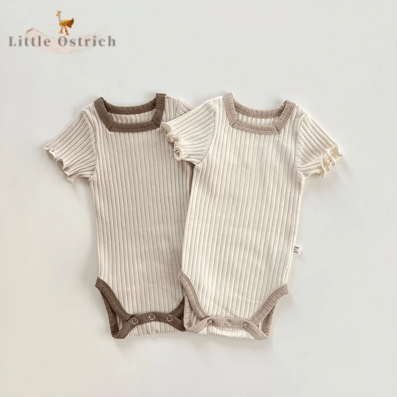 Newborn Baby Girl Boy Cotton Ribbed Romper Summer Short Sleeve Jumpsuit Toddler Child Solid Color Pullover Baby Clothes 3-18M
Newborn Baby Girl Boy Cotton Ribbed Romper Summer Short Sleeve Jumpsuit Toddler Child Solid Color Pullover Baby Clothes 3-18M