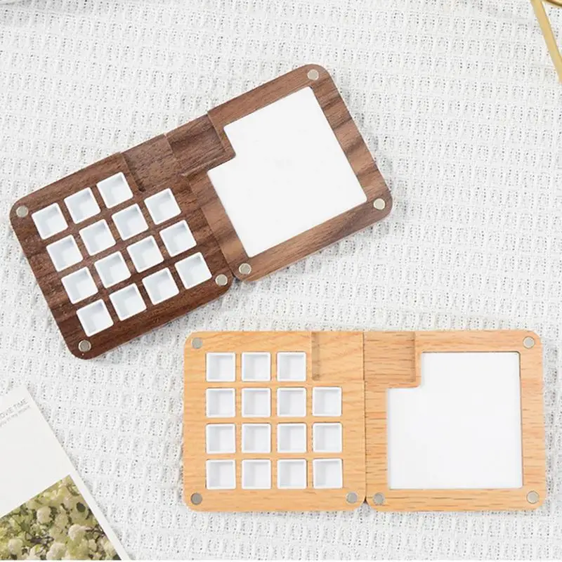 Portable Mini Travel Watercolor Paint Box Vintage Exquisite Small Square Box Color Palette Art Tools 15 Grid Wooden Palette
Portable Mini Travel Watercolor Paint Box Vintage Exquisite Small Square Box Color Palette Art Tools 15 Grid Wooden Palette