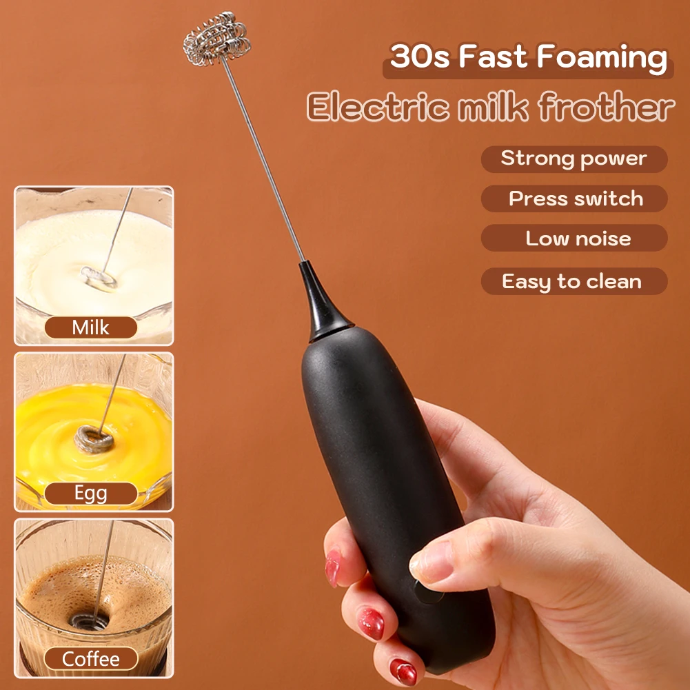 Mini Electric Egg Beater Household Kitchen Milk Frother Steel Coffee Milk Tea Blender Cooking Accessories For The Cream Stirring
Mini Electric Egg Beater Household Kitchen Milk Frother Steel Coffee Milk Tea Blender Cooking Accessories For The Cream Stirring