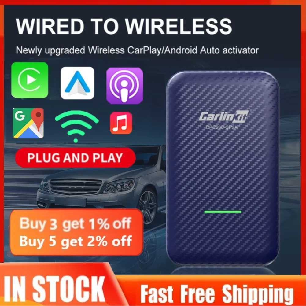New Carlinkit 4.0/3.0 Activator Wireless CarPlay Adapter CarPlay AI Box Auto Dongle for iTunes Benz Audi Mazda Kia Toyota OEM
New Carlinkit 4.0/3.0 Activator Wireless CarPlay Adapter CarPlay AI Box Auto Dongle for iTunes Benz Audi Mazda Kia Toyota OEM