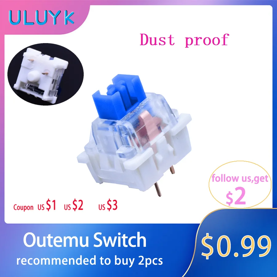 Original Outemu Switch For Mechanical Keyboar RGB Dustproof Silent 3Pin Clicky Linear Tactile SMD Gaming Compatible MX Switch
Original Outemu Switch For Mechanical Keyboar RGB Dustproof Silent 3Pin Clicky Linear Tactile SMD Gaming Compatible MX Switch