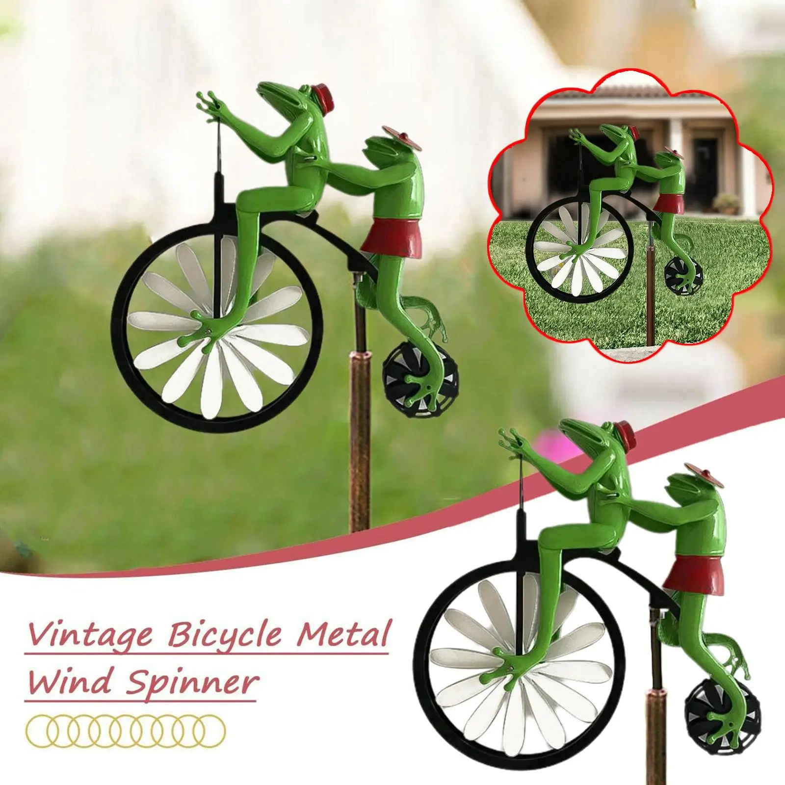 Frog Animal Motorcycle Garden Pile Yard Party Camping Creative Wind Metal Hot Iron Spinner Windmill Ornament Decoration Art W9B9
Frog Animal Motorcycle Garden Pile Yard Party Camping Creative Wind Metal Hot Iron Spinner Windmill Ornament Decoration Art W9B9