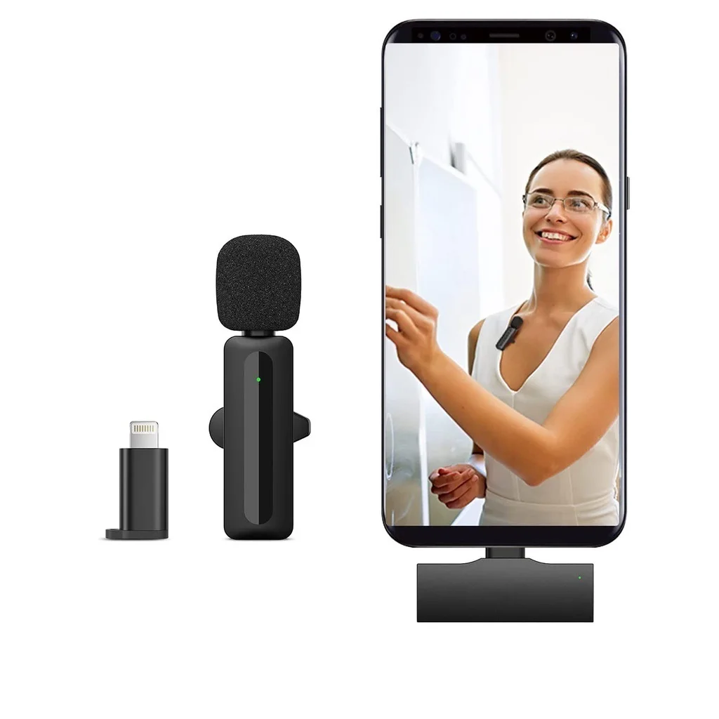 Wireless Lavalier Microphone,Portable Collar Clip Live Mic,Intelligent Noise Reduction Condenser Mic,Rechargeable,Live
Wireless Lavalier Microphone,Portable Collar Clip Live Mic,Intelligent Noise Reduction Condenser Mic,Rechargeable,Live