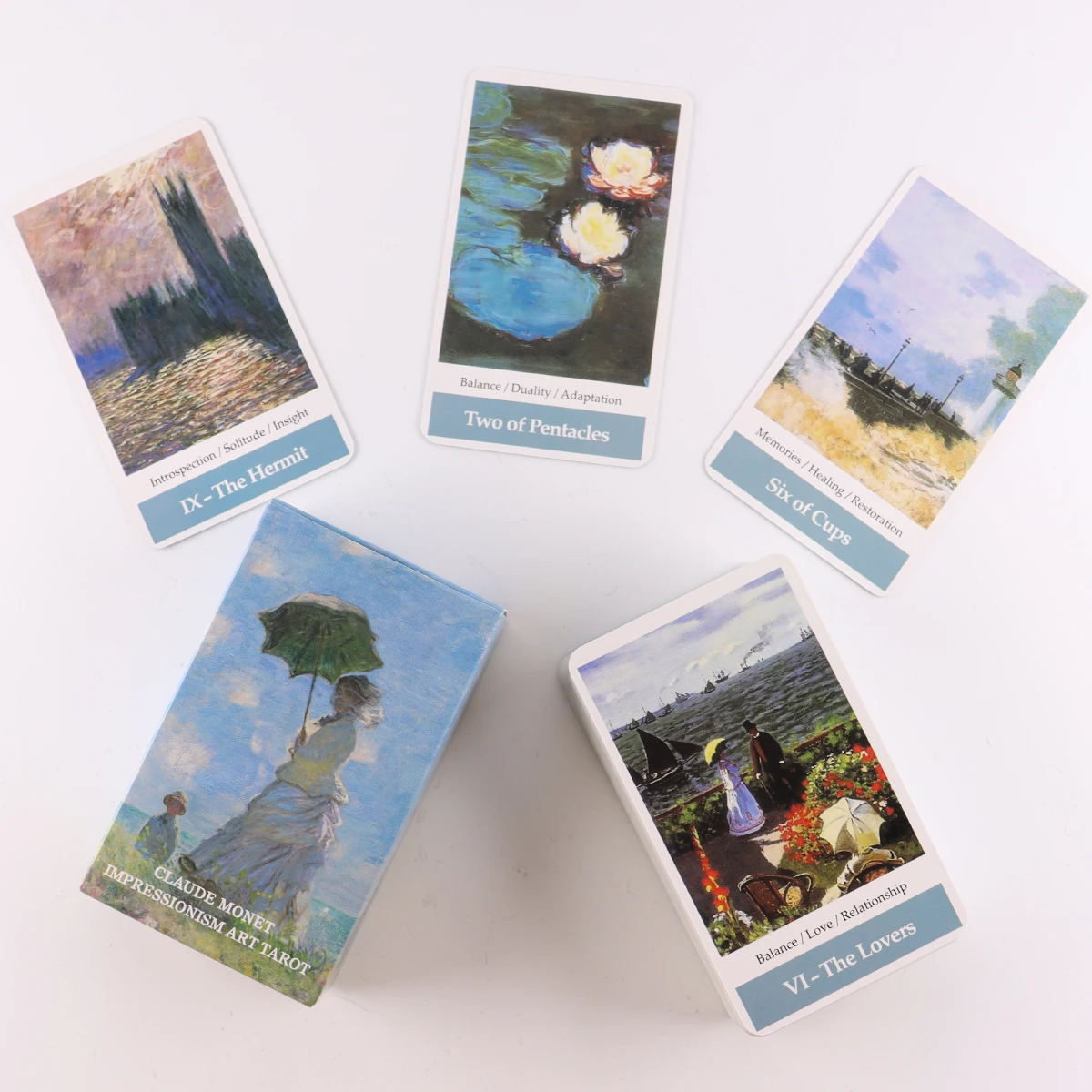 78 Pcs Claude Monet Tarot Deck. Impressionism Art Tarot Cards Deck Board Game Card Game Playing Cards Party Table Game
78 Pcs Claude Monet Tarot Deck. Impressionism Art Tarot Cards Deck Board Game Card Game Playing Cards Party Table Game