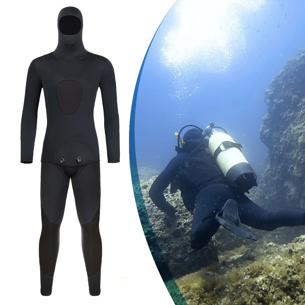 HOT 3mm Camouflage Wetsuit Long Sleeve Fission Hooded Neoprene Submersible For Men Keep Warm Waterproof Diving Suit 5 Sizes
HOT 3mm Camouflage Wetsuit Long Sleeve Fission Hooded Neoprene Submersible For Men Keep Warm Waterproof Diving Suit 5 Sizes