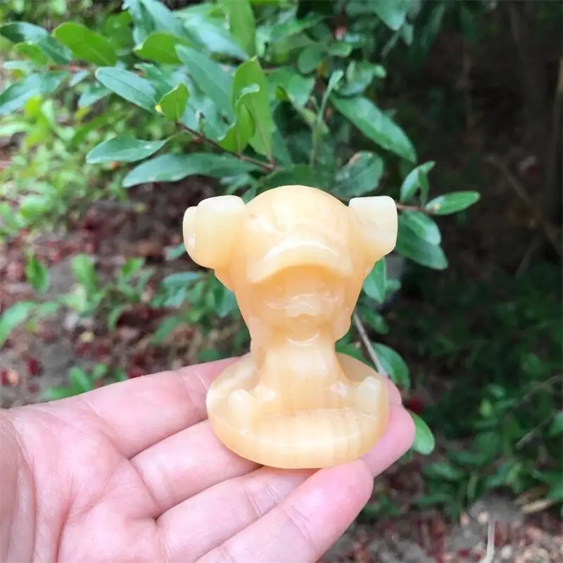 Natural Crystal Calcite Cute Cartoon Carving Polished Animal Carving Healing Stone Home Decor Ornament Craft 1pcs
Natural Crystal Calcite Cute Cartoon Carving Polished Animal Carving Healing Stone Home Decor Ornament Craft 1pcs