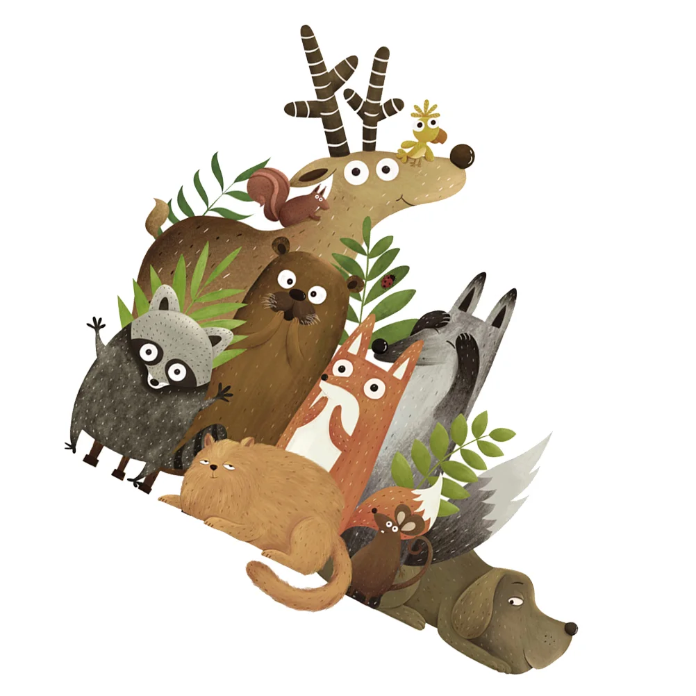 Wall Sticker Animal Stickers Decals Room Decal Baby Nursery Cute Living Removable Woodland Cartoon Forest Bedroom Decor Kids
Wall Sticker Animal Stickers Decals Room Decal Baby Nursery Cute Living Removable Woodland Cartoon Forest Bedroom Decor Kids