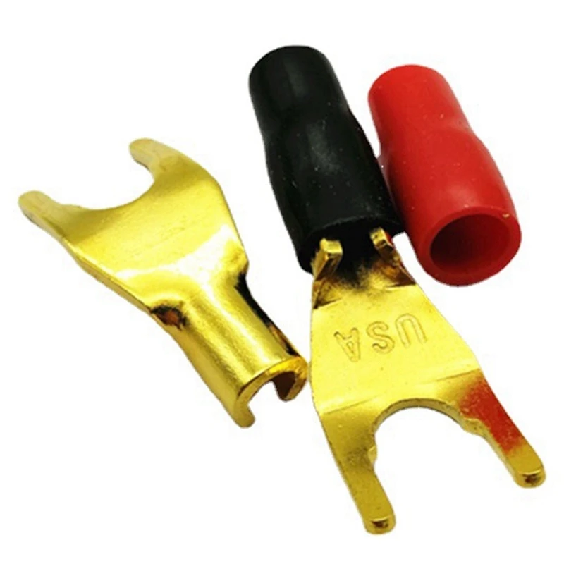 Best 16Pcs/8Pairs "Y" "U" Spade Banana Connectors Gold Plated Solderless Fork Speaker Banana Plug Adapter
Best 16Pcs/8Pairs "Y" "U" Spade Banana Connectors Gold Plated Solderless Fork Speaker Banana Plug Adapter