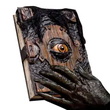Halloween Book Of Spells Prop Book Spell Book Witch Decoration Spooky Book Of Eyes Grimoire Halloween Home Party Ornament