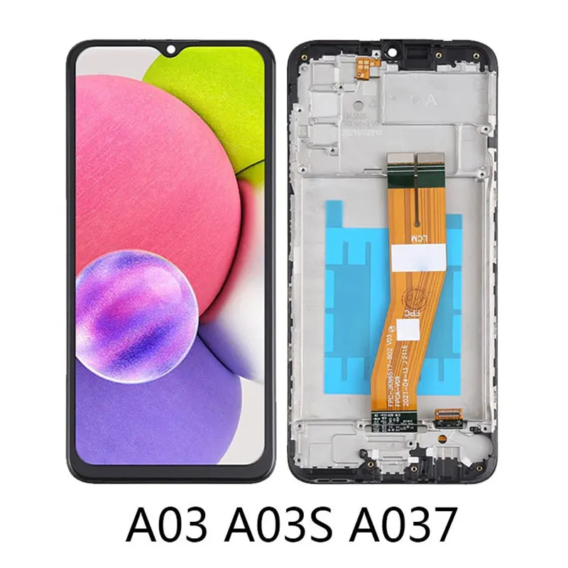 6.5'' Original LCD Display For Samsung Galaxy A03S Touch Screen Digitizer Assembly Replacement For A037F A037M A037FD With Frame
6.5'' Original LCD Display For Samsung Galaxy A03S Touch Screen Digitizer Assembly Replacement For A037F A037M A037FD With Frame