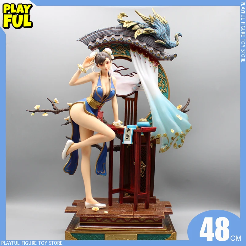 48cm Anime Figures King Of Fight Chun-li Chinoiserie Statue Figurine Action Figures Collection Ornament Model Doll Toy Gifts Pvc
48cm Anime Figures King Of Fight Chun-li Chinoiserie Statue Figurine Action Figures Collection Ornament Model Doll Toy Gifts Pvc