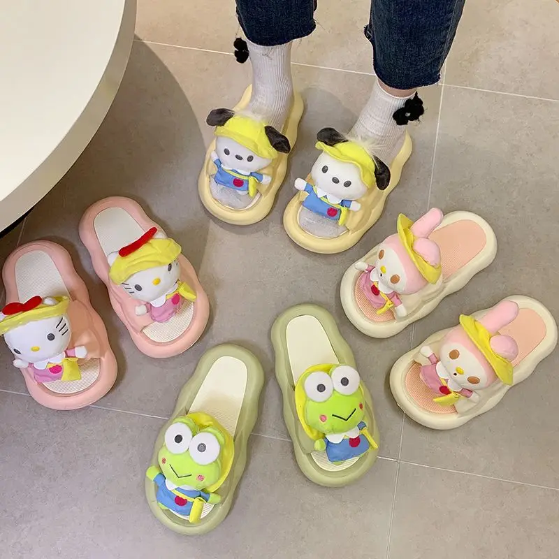 Новинка милые домашние тапочки Sanrio Hellokitty Mymelody понравились Keroppi мягкие Нескользящие тапки подарок для девушки на день рождения
Новинка милые домашние тапочки Sanrio Hellokitty Mymelody понравились Keroppi мягкие Нескользящие тапки подарок для девушки на день рождения