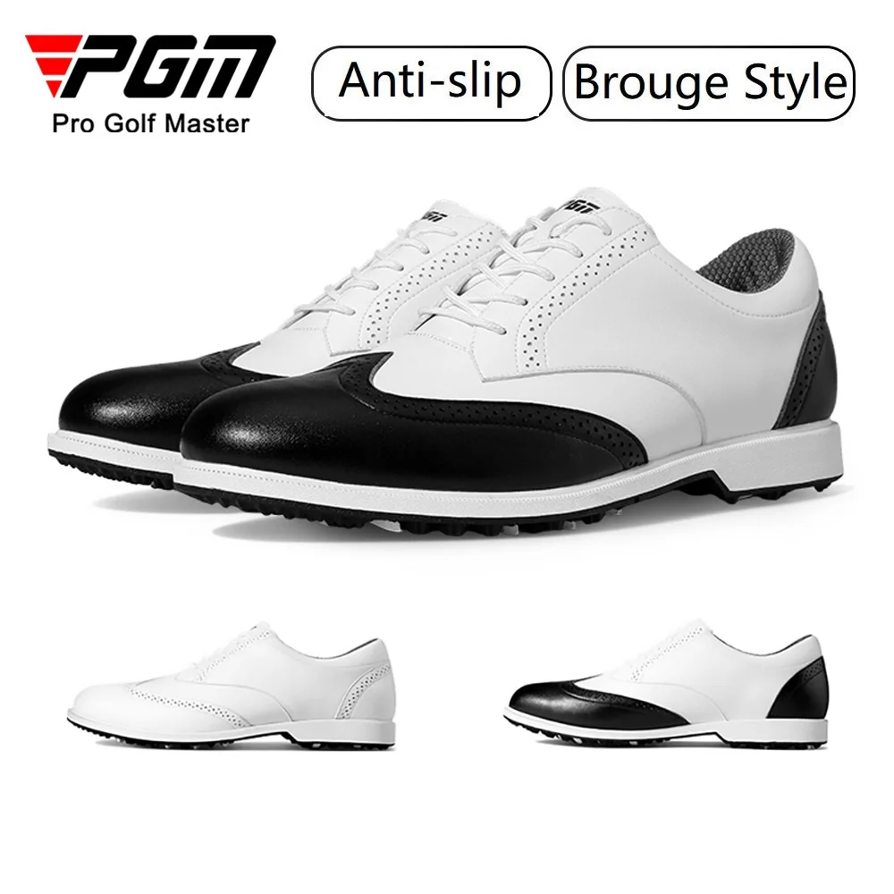 Pgm Mens Breathable Sneakers Waterproof Golf Shoes Men Brouge Style Trainer Non Slip Athletic Shoes Business Office Footwear
Pgm Mens Breathable Sneakers Waterproof Golf Shoes Men Brouge Style Trainer Non Slip Athletic Shoes Business Office Footwear