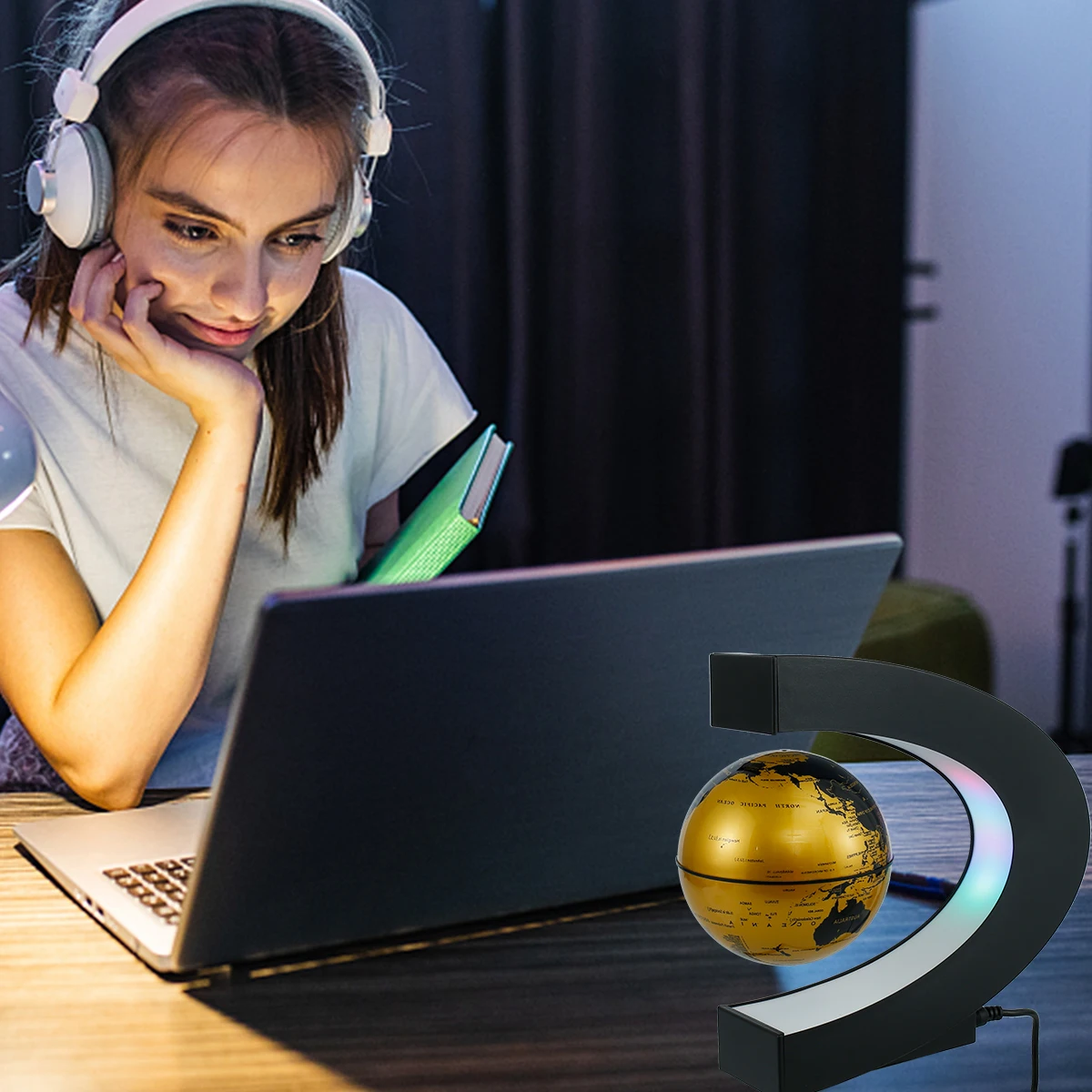 Creative Levitation Lamp Home Decoration Magnetic Levitation Spherical Bedside Lamp Rotating Lamp Novelty Christmas Gift 3 Inche
Creative Levitation Lamp Home Decoration Magnetic Levitation Spherical Bedside Lamp Rotating Lamp Novelty Christmas Gift 3 Inche