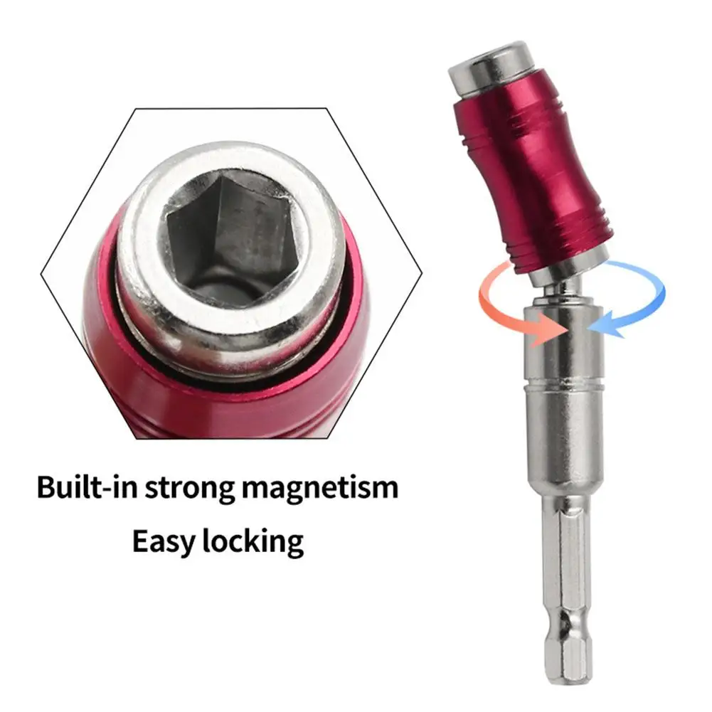 Magnetic Pivot Drill Bit Holder Quick Release Hex Flexible Magnetic Screwdriver Bit Screwgun Bit Tip Holder Extender 4colors new
Magnetic Pivot Drill Bit Holder Quick Release Hex Flexible Magnetic Screwdriver Bit Screwgun Bit Tip Holder Extender 4colors new