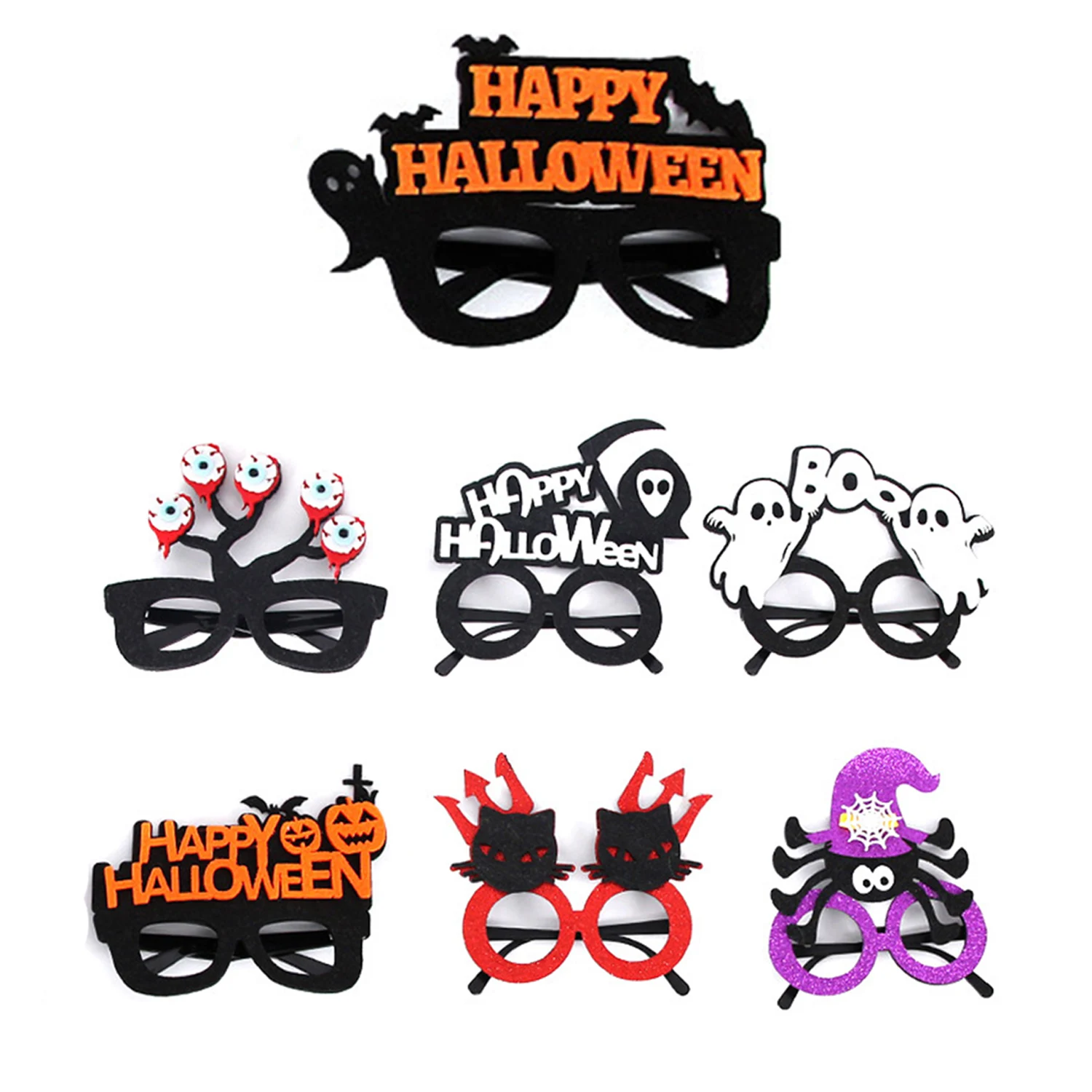 Halloween Decoration Glasses Frame Pumpkin Spider Ghost Party Funny Photo Props Cosplay Glasses Trick Or Treat Festival Supplies
Halloween Decoration Glasses Frame Pumpkin Spider Ghost Party Funny Photo Props Cosplay Glasses Trick Or Treat Festival Supplies