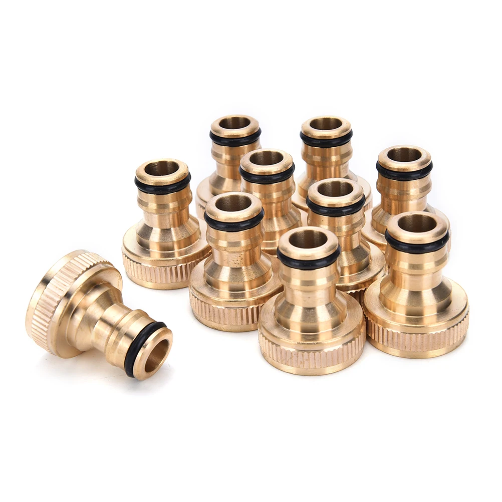 Garden Hose Connectors 3/4" Thread Quick Connector Brass Faucet Adapters Pipe Hose Repair Fittings Water Tap Adapter 2Pc
Garden Hose Connectors 3/4" Thread Quick Connector Brass Faucet Adapters Pipe Hose Repair Fittings Water Tap Adapter 2Pc