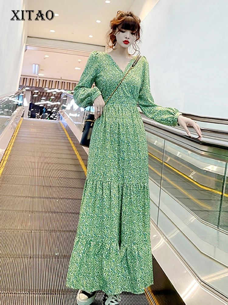 XITAO V-neck Dress Floral Long Style Small Fresh Loose Pullover Elegant Korea Casual All Match Personality 2022 New FBB1595
XITAO V-neck Dress Floral Long Style Small Fresh Loose Pullover Elegant Korea Casual All Match Personality 2022 New FBB1595