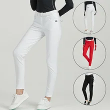 Blktee Female Golf Breathable Long Sweatpant High Waist Slim Golf Trousers Ladies Sports Pencil Pants Autumn Spring S-XXL