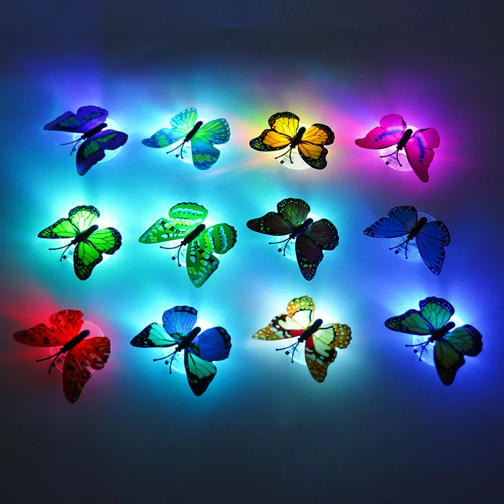 12pcs PVC Butterfly LED Night Light Wall Sticker With Button Battery Glowing Bedroom DIY Home Decor Night Light
12pcs PVC Butterfly LED Night Light Wall Sticker With Button Battery Glowing Bedroom DIY Home Decor Night Light