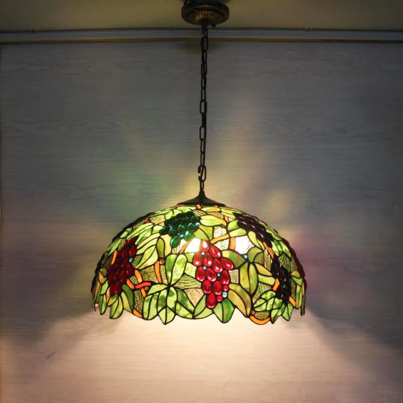 European-style Vintage Stained Glass Bar Restaurant Chandelier Creative Garden Bedroom Porch Balcony Grape Light
European-style Vintage Stained Glass Bar Restaurant Chandelier Creative Garden Bedroom Porch Balcony Grape Light
