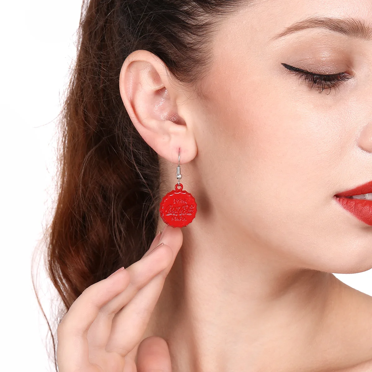 Funny versatile Earrings coke beer bottle lid circle exaggerated Earrings B0814
Funny versatile Earrings coke beer bottle lid circle exaggerated Earrings B0814