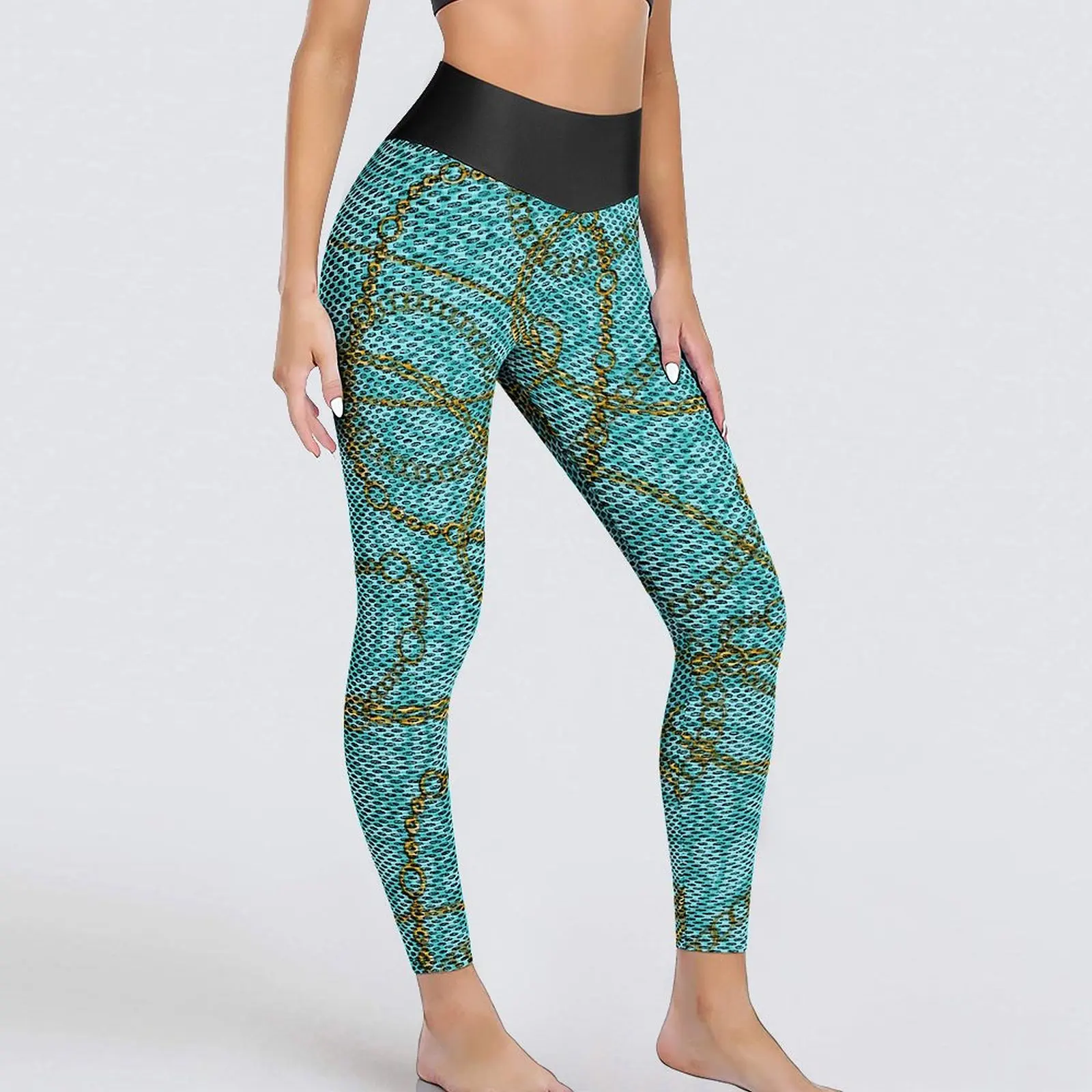 Chain Print Yoga Pants Women Retro Floral Leggings Sexy Funny Yoga Sports Tights Elastic Workout Leggins
Chain Print Yoga Pants Women Retro Floral Leggings Sexy Funny Yoga Sports Tights Elastic Workout Leggins