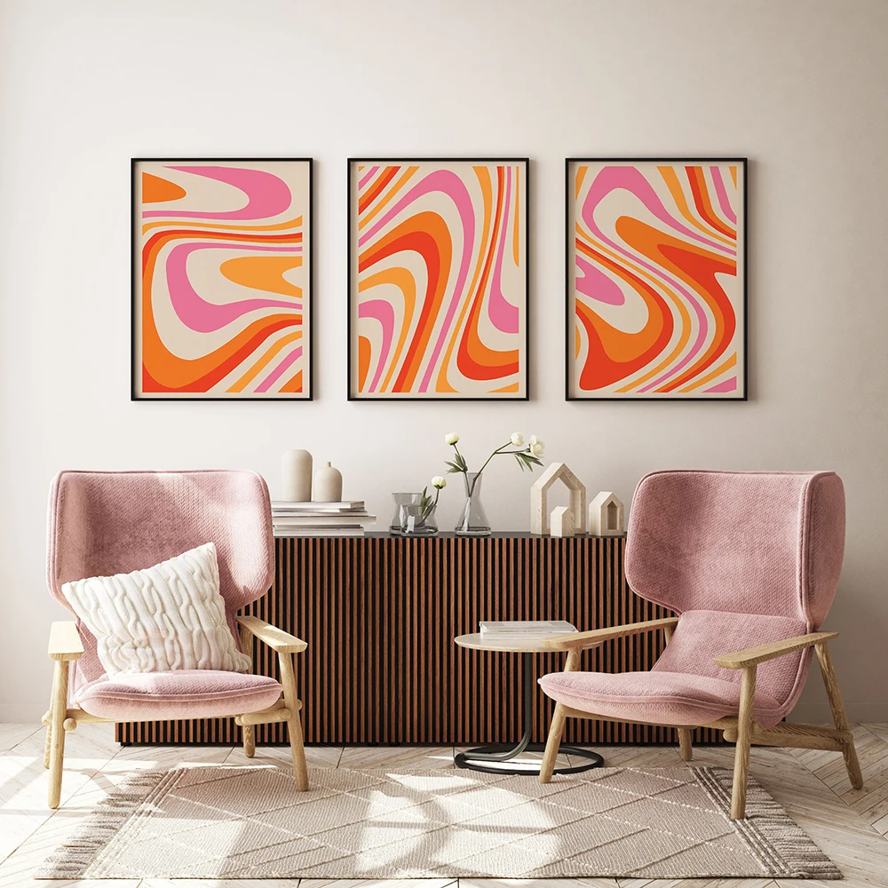 Modern Colorful Wave Abstract Canvas Painting Contemporary Pink Orange Wall Art Print Picture For Living Room Home Decoration
Modern Colorful Wave Abstract Canvas Painting Contemporary Pink Orange Wall Art Print Picture For Living Room Home Decoration