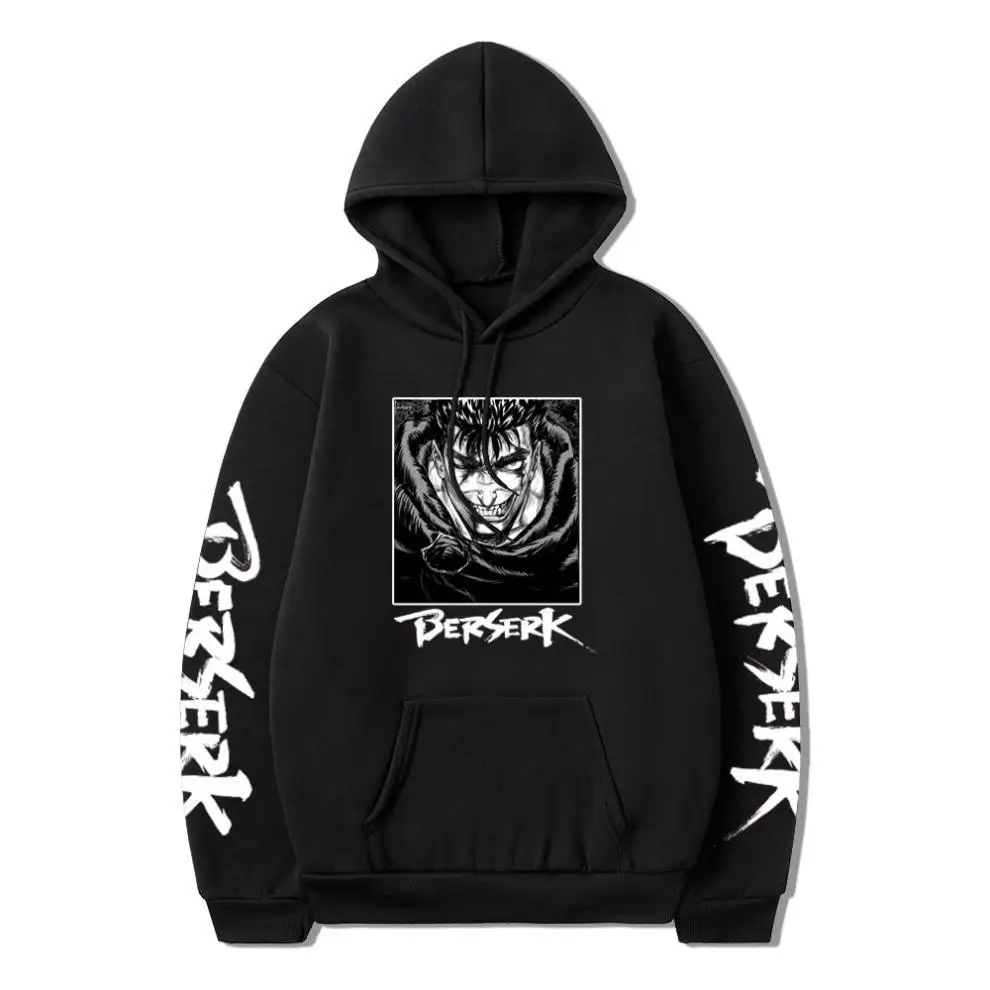 2022 New Anime Berserk Guts Men/Women Hoodie Long Sleeve Loose Casual Sweatshirt Couple Style Unisex Streetwear Oversize Tee Top
2022 New Anime Berserk Guts Men/Women Hoodie Long Sleeve Loose Casual Sweatshirt Couple Style Unisex Streetwear Oversize Tee Top