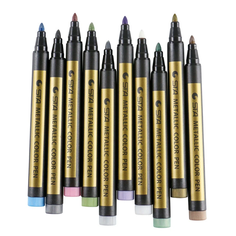 Metal Marker Pen 10 Color Thick Head Set Paint Art Watercolor Pen Environmental Protection Material Safe and Non-toxic
Metal Marker Pen 10 Color Thick Head Set Paint Art Watercolor Pen Environmental Protection Material Safe and Non-toxic