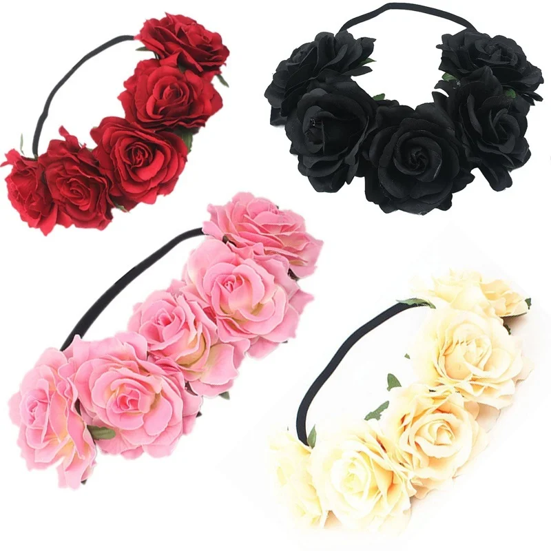 2023 Girl Crown Floral Rose Flower Headband Hairband Wedding Hair Garland Headpiece Hair Bands for Women
2023 Girl Crown Floral Rose Flower Headband Hairband Wedding Hair Garland Headpiece Hair Bands for Women