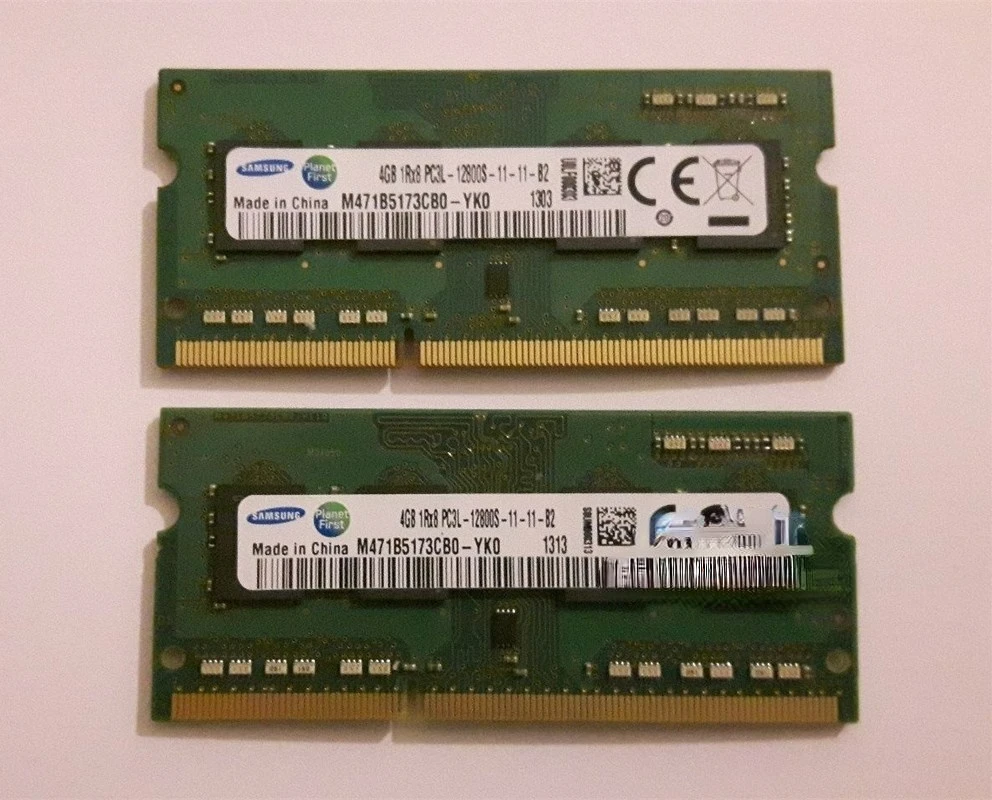 

RAM 4GB 1RX8 PC3L-12800S-11-11-B2 M471B5173CB0-YK0 Notebook Memory
