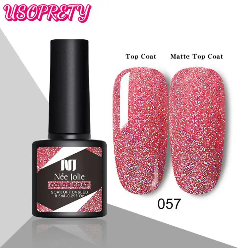 8.5ML Gel Nail Polish Matte Glitter Effect Nail Gel Semi Permanent Soak Off Gel UV LED Varnishes Base Top Coat Nail Polish TSLM2
8.5ML Gel Nail Polish Matte Glitter Effect Nail Gel Semi Permanent Soak Off Gel UV LED Varnishes Base Top Coat Nail Polish TSLM2