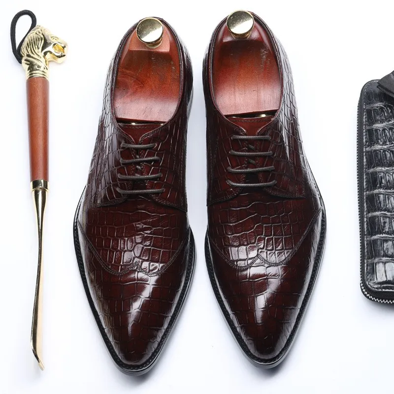 Italian Genuine Cow Leather Men's Dress Shoes Handmade Lace Up oxford Pointed Head Black Burgundy Party Formal Shoes For Men
Italian Genuine Cow Leather Men's Dress Shoes Handmade Lace Up oxford Pointed Head Black Burgundy Party Formal Shoes For Men