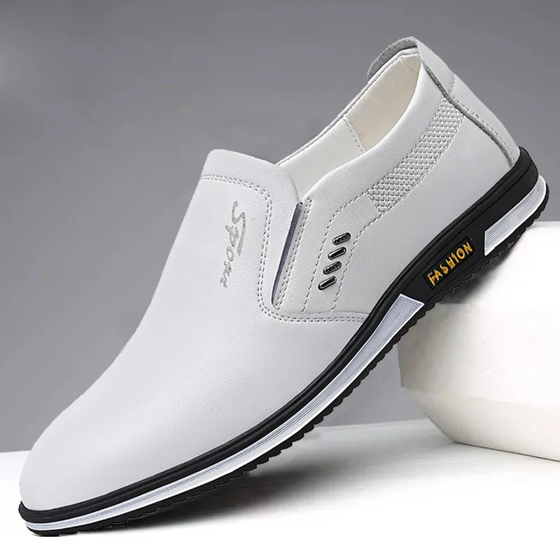 

Microfiber Leather Solid Color Breathable Loafer Slip-on Casual Shoes 2022 New High-quality Fashion Comfortable Casual Shoes Men