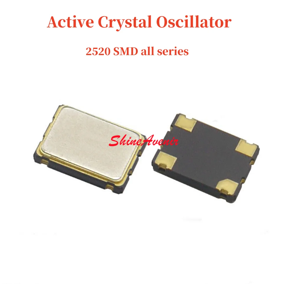 20pcs 2520SMD 25.000625MHZ, 27MHZ, 27.648MHZ, 38.4MHZ, 40MHZ,50MHZ, 64MHZ,74.25MHZ 3.3V 4P Active crystal oscillator 100%NEW
20pcs 2520SMD 25.000625MHZ, 27MHZ, 27.648MHZ, 38.4MHZ, 40MHZ,50MHZ, 64MHZ,74.25MHZ 3.3V 4P Active crystal oscillator 100%NEW