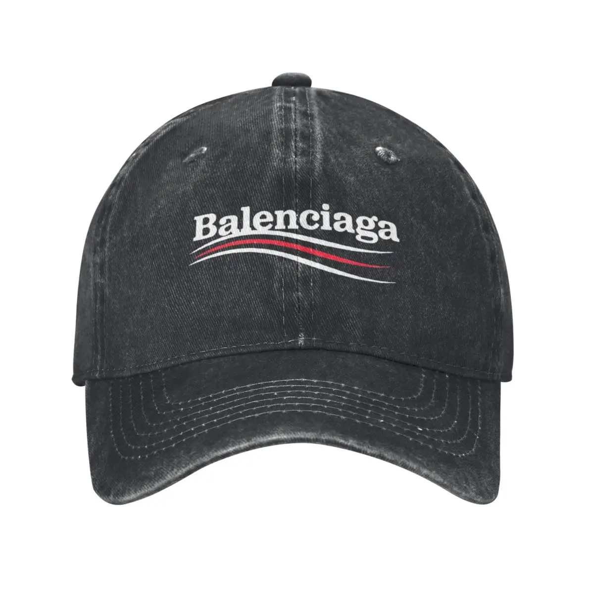 B-balenciaga Популярная джинсовая бейсболка для взрослых — модная регулируемая