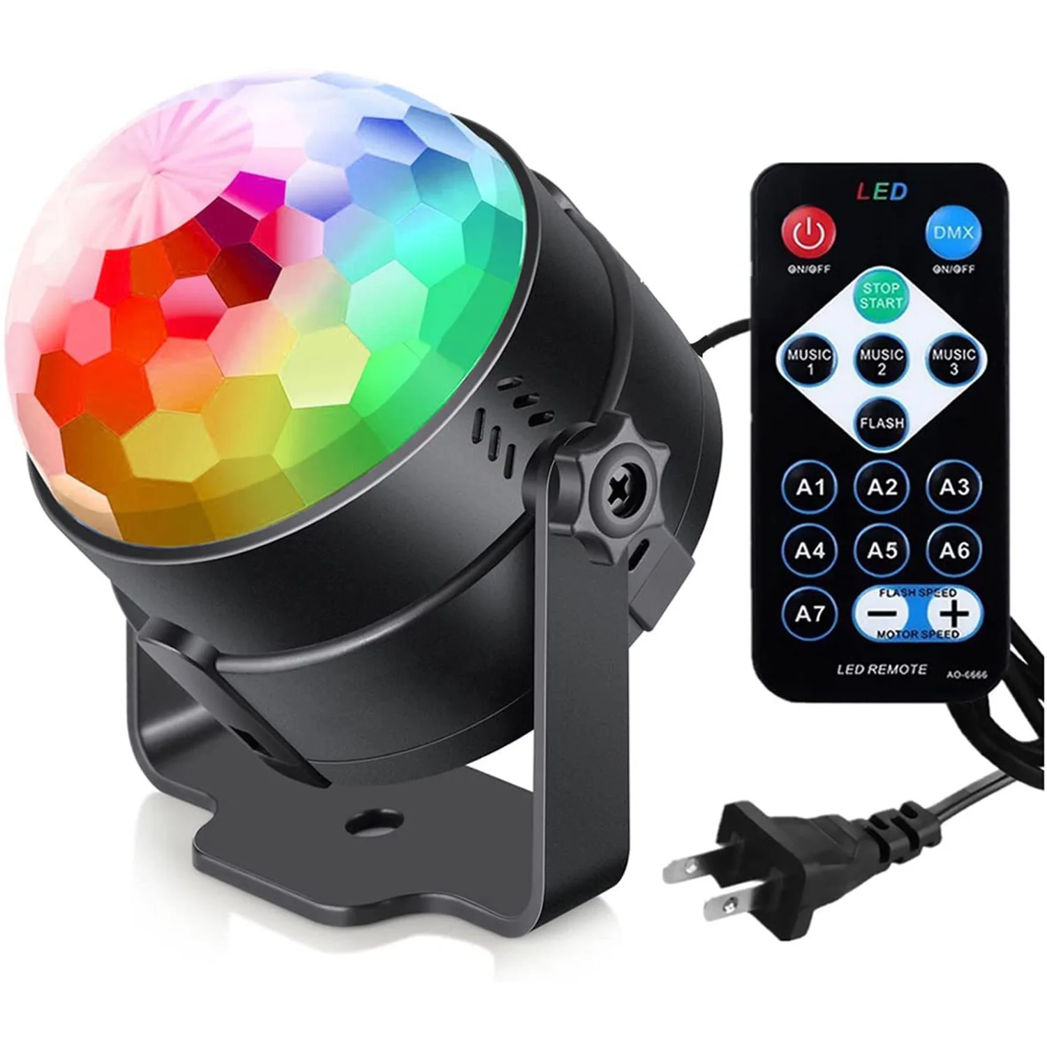 Dj Party Light Voice Control Remote Control Disco Ball Strobe 7 Modes Stage Light for Home Room Performance Club
Dj Party Light Voice Control Remote Control Disco Ball Strobe 7 Modes Stage Light for Home Room Performance Club