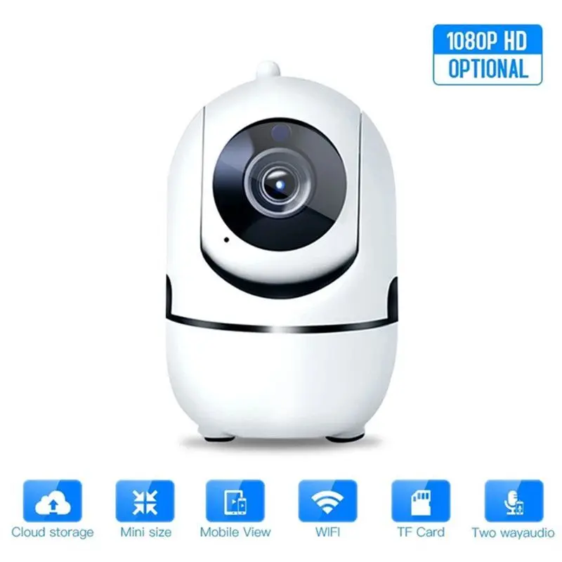 HD 1080P Cloud Wireless WiFi Home IP Camera with Intelligent Auto Tracking Of Human Home Security Night Vision Two Way Audio
HD 1080P Cloud Wireless WiFi Home IP Camera with Intelligent Auto Tracking Of Human Home Security Night Vision Two Way Audio