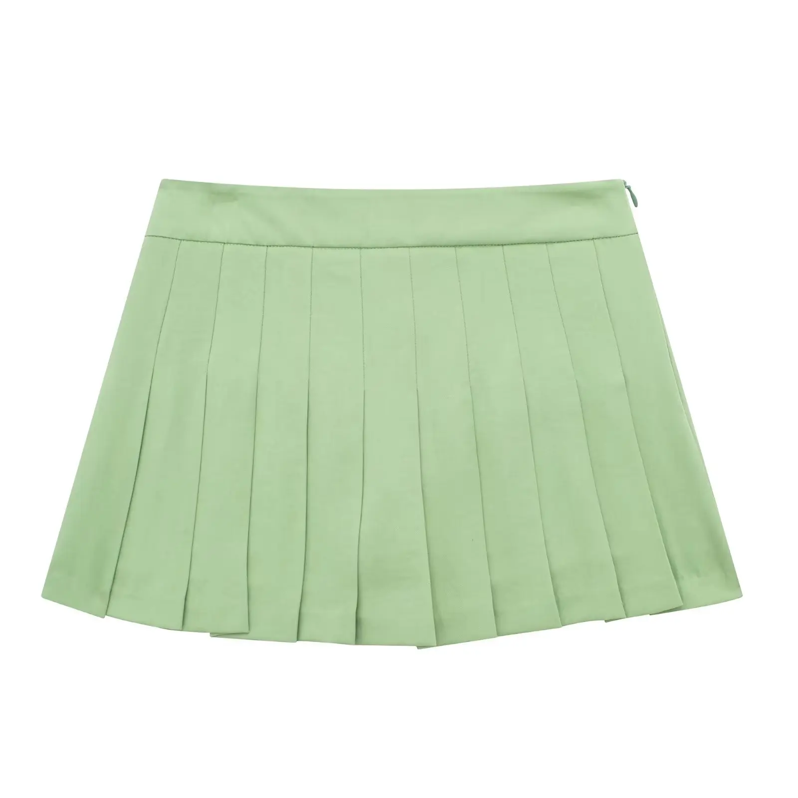 Women 2023 New Chic Fashion Summer Green Wide Fold Pantskirt Vintage High Waist Side Zipper Female Skorts Mujer
Women 2023 New Chic Fashion Summer Green Wide Fold Pantskirt Vintage High Waist Side Zipper Female Skorts Mujer